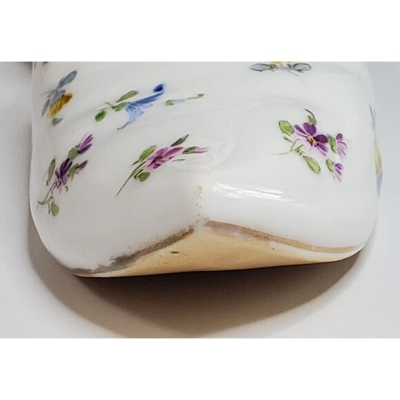 Richard Klemm Rk Dresden Porcelain Shoe Circa 1880 Approximately 6 1/2" Length - Picture 3 of 12